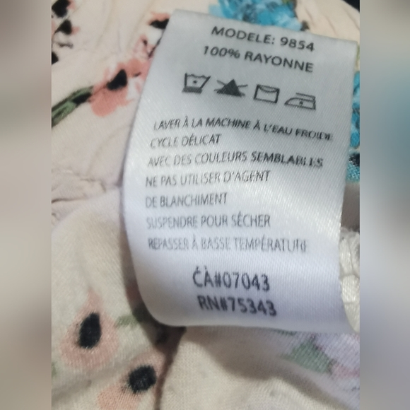 Cynthia Rowley Pink, Blue & Green Floral and Birds Pajama Pants - Picture 7 of 9